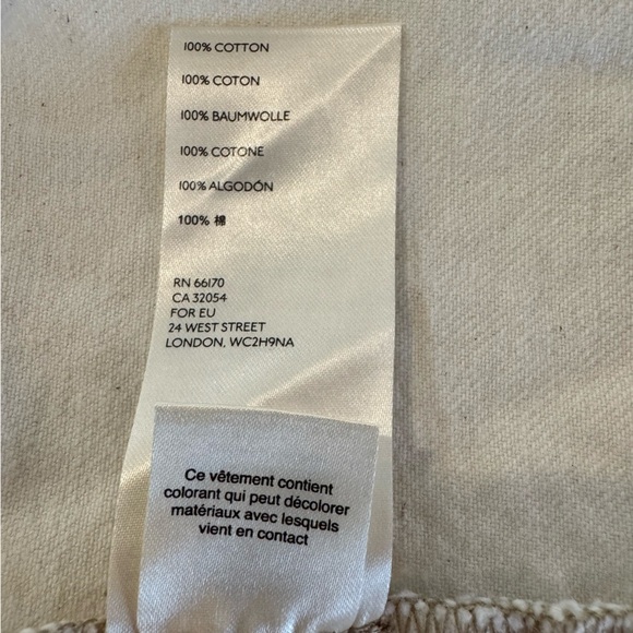 Free People We The Free Mambo Denim Midi Skirt Fringe hem 31 White wash New - Picture 16 of 16